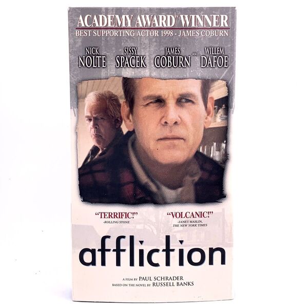【VHS】Affliction 白い刻印 映画 海外 英語 ビデオテープ ジェームズ・コバーン