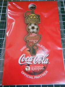 ☆FIFA 2002 日韓ワールドカップ　正規　ピンバッジ　コカ・コーラ　 FIFA World Cup 梅　新品未開封　１点限り　