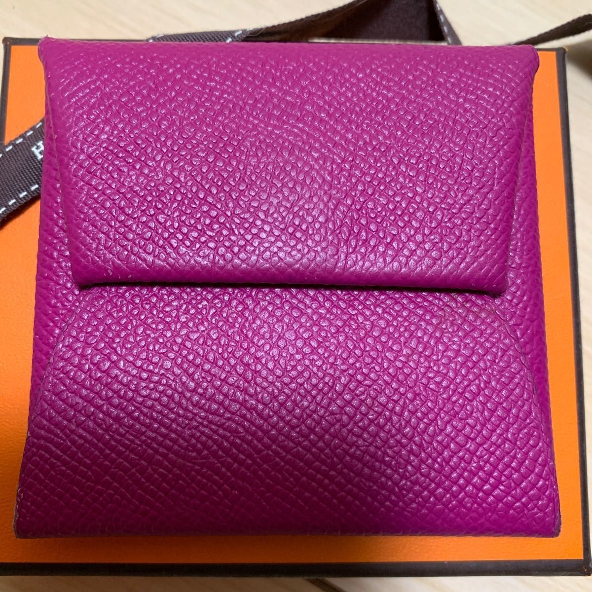 HERMES エルメス バスティア コインケース ユニセックス パープル