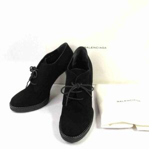 お得!! バレンシアガ BALENCIAGA スウェード ブーティー ブーツ ヒール