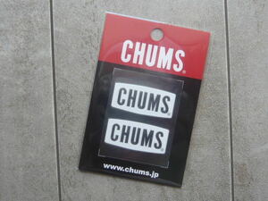 Chums Logo Emboss Sticker ホワイト CH62-1125 新品 チャムス ステッカー 