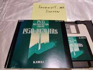 KAWAI PV 35 Rhythm Section Library 1950~1979 хит 3.5 дюймовый дискета река . музыкальные инструменты электронное пианино для FD контри-рок Funk Fusion AOR