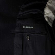 ジルサンダー JIL SANDER 12AW ロング丈 ウール チェスターコート アウター 44 ネイビー 紺 HM100115 国内正規 メンズ_画像7