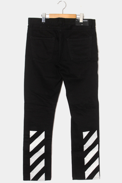 オシャレ off-white オフホワイト ブラックデニム 30インチ | www