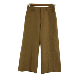  Indivi INDIVI pants wide cropped pants plain 03 tea beige Brown lady's 