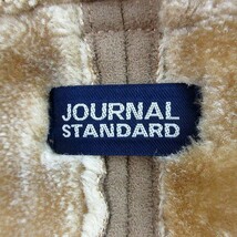 ジャーナルスタンダード JOURNAL STANDARD コート フェイクムートン 長袖 テーラードカラー ミドル丈 無地 茶 アウター /MO レディース_画像7