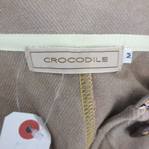 クロコダイル CROCODILE ステンカラージャケット ミドル丈 シングルボタン M ベージュ /YM7 レディース_画像4