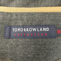 トゥモローランドコレクション TOMORROWLAND collection キュロット ショートパンツ 短パン 無地 ウール 38 グレー /YK12 レディース_画像4