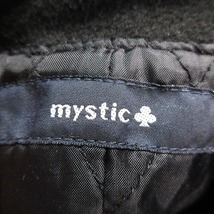 ミスティック mystic コート 中綿 長袖 ダブル 厚手 無地 F 黒 ブラック アウター /CK レディース_画像8