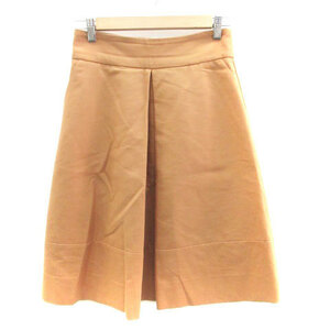  Be ting Heart BEATING HEART flair skirt mi leak height 0 tea color Brown /HO18 lady's 