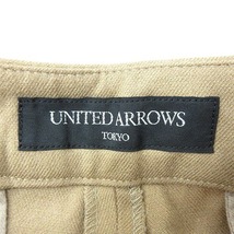 ユナイテッドアローズ UNITED ARROWS テーパードパンツ ウール 38 ベージュ /MN レディース_画像5