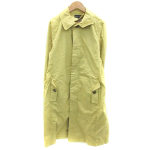  Pour La Frime pour la frime turn-down collar coat long height liner attaching 2 yellow yellow color /YM14 lady's 