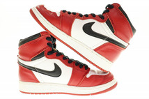 ナイキ NIKE AIR JORDAN 1 BG CHICAGO 1994 23cm 4Y 箱付き 153126-101 エア ジョーダン I ボーイズ シカゴ 94年復刻 90s 赤 白 黒 221205_画像3