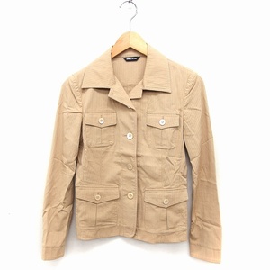  Comme Ca Du Mode COMME CA DU MODE military jacket outer stripe pattern cotton cotton 9 beige /FT42 lady's 