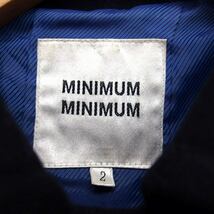 ミニマム MINIMUM ステンカラー ジャケット アウター シングル 無地 ウール 2 ブラック 黒 /FT16 レディース_画像3
