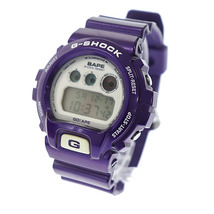 アベイシングエイプ A BATHING APE ×CASIO G-SHOCK カシオ ジーショック 2010年 1000本 限定 デジタル 腕時計 コラボ ウォッチ DW6900 紫_画像2