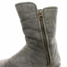 アグ UGG ムートンブーツ ショートブーツ ムートン 約23cm グレー /☆G レディース_画像5