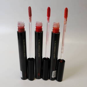 Используемая косметика ★ A &amp; H Cosmetics Lip Gloss 3 Color Set Purple/Tachibana Red/Tachibana-2 ① ① ① ①