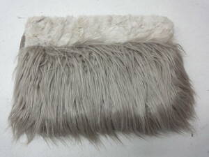  free shipping * unused goods *Francfranc/ franc franc * lady's fur clutch bag #41201hkjb