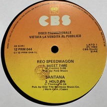 ◆Santana / Billy Joel / Toto / REO Speedwagon - Hold On / Pressure / Africa /Sweet Time ◆12inch イタリア盤promo_画像2
