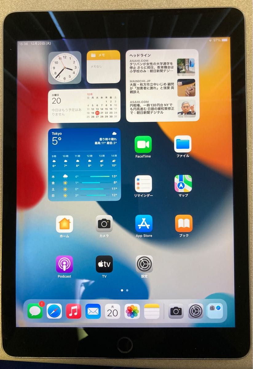 再再再..販 ☆ アップル iPad 第5世代 ios最新16 指紋認証OK！ Wifi可 