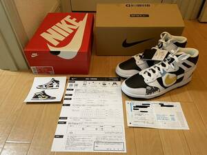 28cm W NIKE DUNK HIGH LX WHITE AND BLACK MULTI COLOR ナイキ ダンク ハイカット ホワイト アンド ブラック マルチカラー ウィメンズ