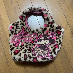 ミニーちゃんのもこもこトート☆豹柄