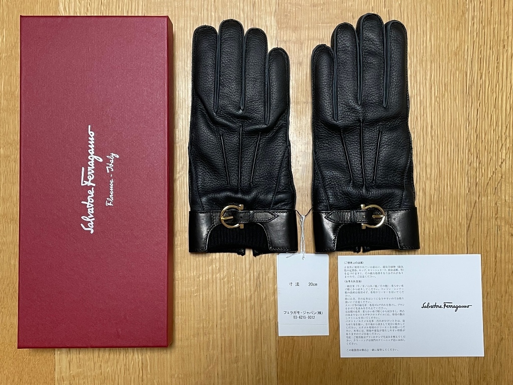 最大66%オフ! Salvatore Ferragamo レザーグローブ 革製手袋 nuseluj.com