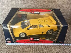  beautiful goods 1/18 Lamborghini DIABLO Lamborghini Diablo yellow color die-cast minicar BBurago burago