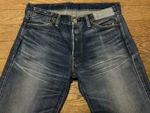 ※LEVI'S リーバイス LVC LOT 501 71501 セルビッチ Big-E ダメージ加工デニムパンツ 日本製 インディゴ 34 BJBB.AB_画像4