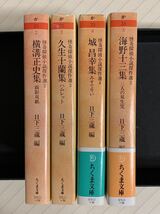 怪奇探偵小説傑作選２〜５　「横溝正史集」「久生十蘭集」「城昌幸集」「海野十三集」　日下三蔵／編　ちくま文庫　全初版_画像3