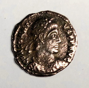 古代ローマ 銅貨 16mm 古い 硬貨1枚◆zb-60