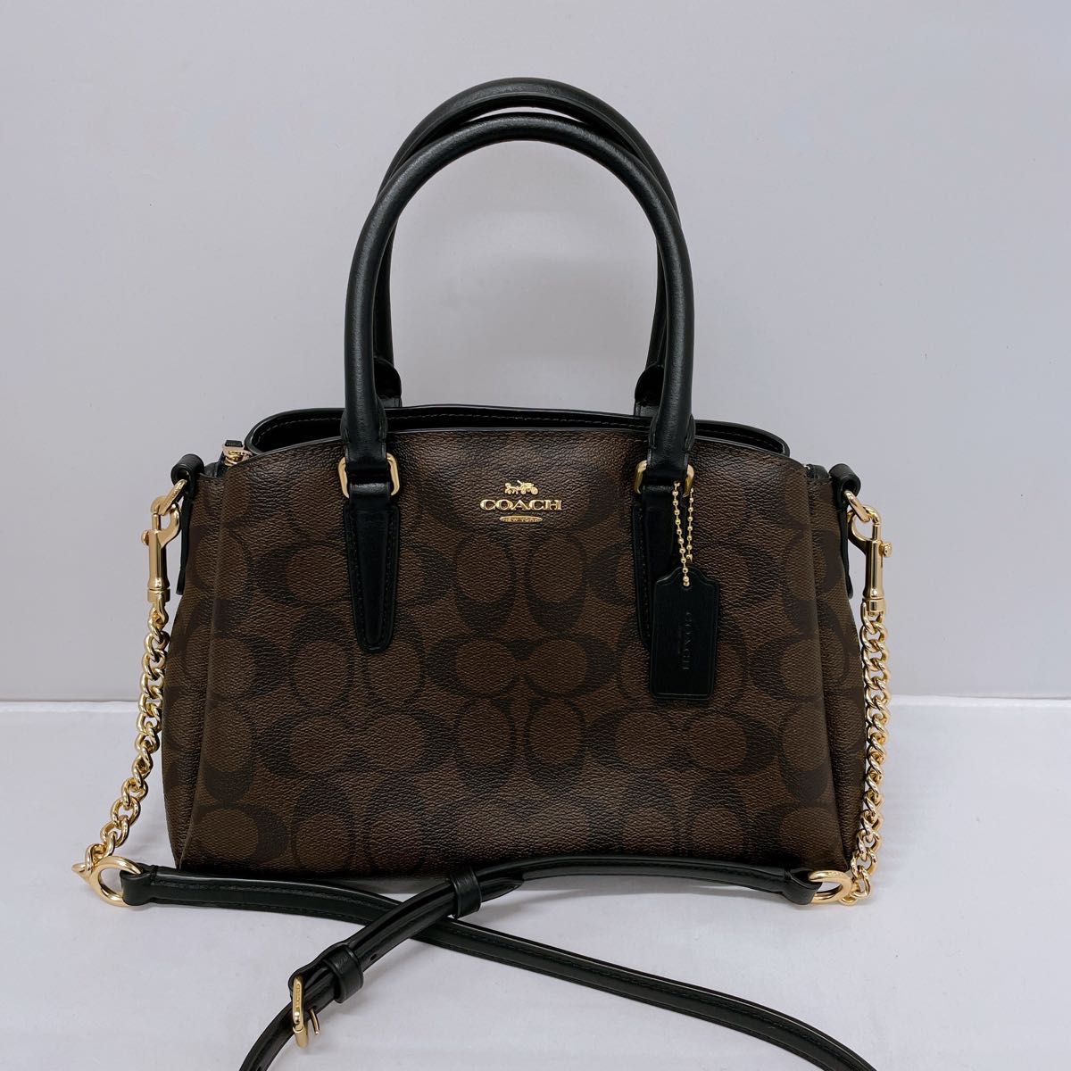 COACH コーチ トートバッグ ブラックスモーク レディース ミニトート