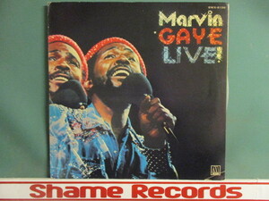 ★ Marvin Gaye ： Live ! LP ☆ (( 1974 Oakland LIVE / 「Let's Get It On」、「What's Going On」収録 / 落札5点で送料無料
