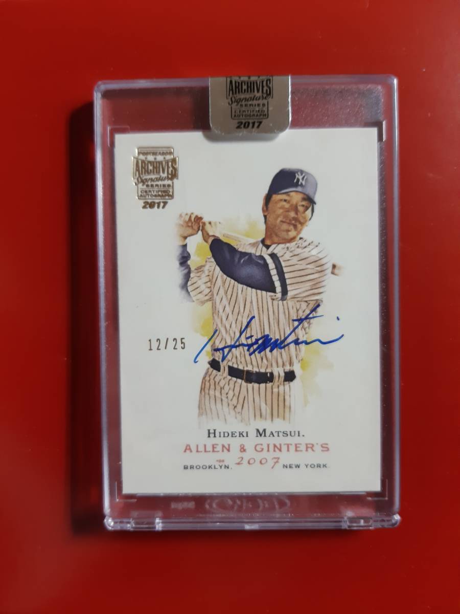 素晴らしい価格 MLB 田中将大 17 Topps 5枚限定直筆サインパッチカード