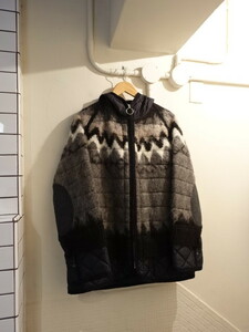 JUNYAWATANABE JUNYA ジュンヤワタナベ コムデギャルソン 2021AW 21AW ドッキング　キルティング　ニット　ジャケット　未使用　サイズＭ