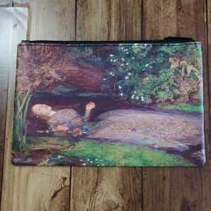 名画 オフィーリア ミレー ポーチ メイクポーチ マスクポーチ 化粧ポーチ アート