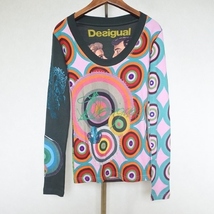 #anc デシグアル Desigual カットソー S マルチ パッチワーク レディース [784607]_画像1