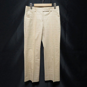 #anc Burberry BURBERRY pants 40 beige total pattern stretch lady's [767446]
