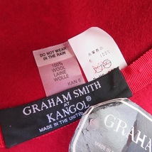 #wnzh カンゴール GRAHAM SMITH AT KANGOL グラハムスミス 帽子 ハット ソフト帽 赤 黒 エレガント イギリス製 レディース [702544]_画像7
