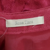 #wnc ローズティアラ Rose Tiara チュニック 42 ボルドー スエード調 編み上げ 刺繍 レディース [783155]_画像6
