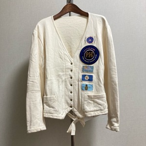#apc Pink House PINKHOUSE cardigan eggshell white badge Logo embroidery lady's [779739]
