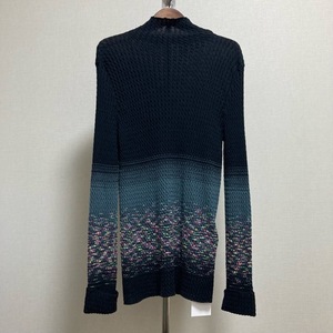 #wnc ミッソーニ MISSONI ニット・セーター 48 黒 マルチ タートルネック イタリア製 レディース [696606]