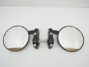  round handlebar mirror left right SR400 CB400SS GB250 Glass Tracker 250TR Volty Estrella 