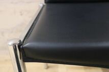 GMFK330A○ダイニングチェア アームレスチェア 椅子 スタイリッシュ レザーチェア モダン ブラック 2脚セット_画像8