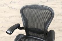 GMFF59○Herman Miller / ハーマンミラー AERON アーロンチェア デスクチェア オフィスチェア 書斎椅子 Bタイプ 美品_画像2