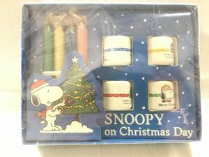  Snoopy candle holder 4 piece & candle 4 piece /1958 year / interior small articles / ornament / miscellaneous goods / Christmas decoration / collection / Sanrio / retro / rare 