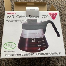 HARIO(ハリオ) V60コーヒーサーバー 700ml 新品 VCS-02B 未使用品_画像3