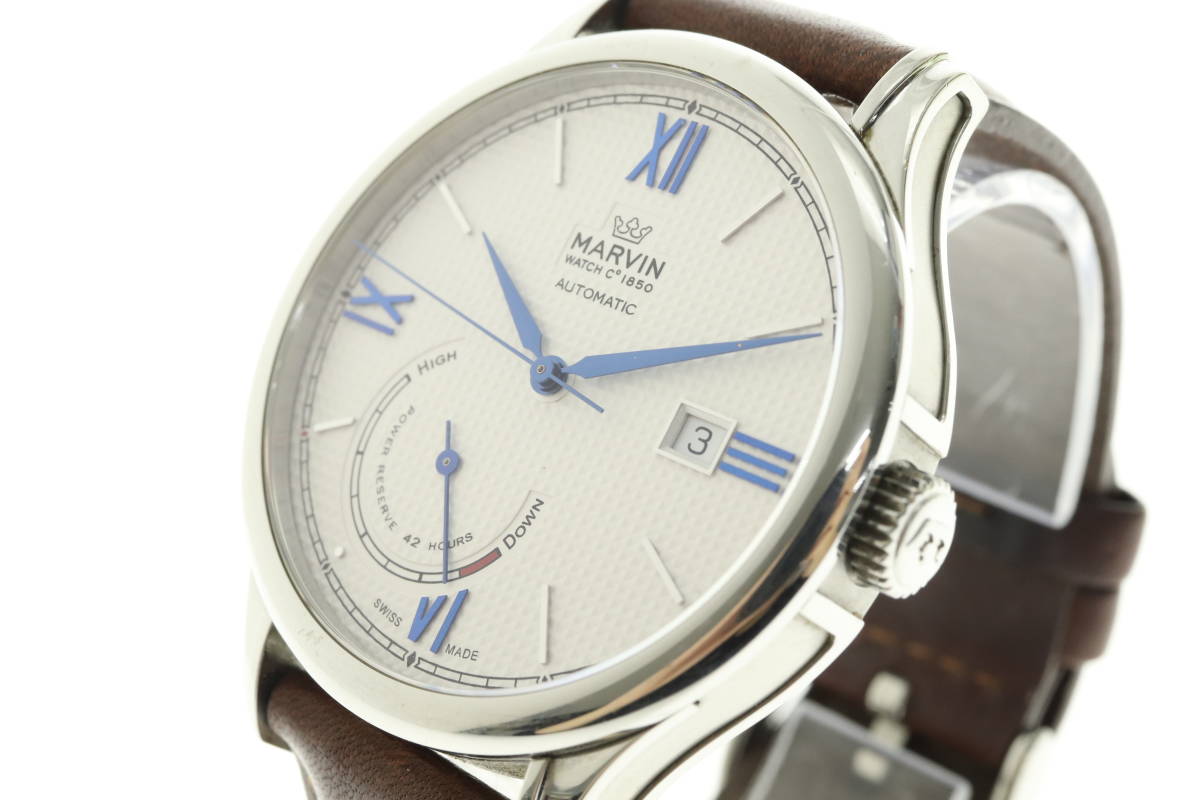 MARVIN マーヴィン 自動巻き 腕時計 シルバー裏スケ M105-13 腕時計(アナログ) 海外並行輸入正規品