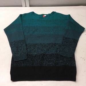  бесплатная доставка *H&M DIVIDED H and M * вязаный свитер tops * мужской S размер #41227sNj93